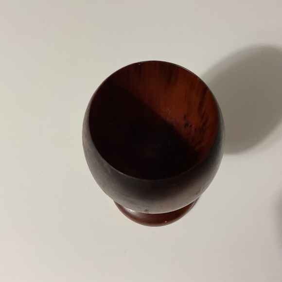 VTG Bermuda Cedar Love Cup Two Rings Around the Stem Wedding Cup - Picture 3 of 5